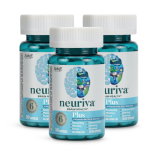 NeurivaPlus™ Decaffeinated Brain Supplement 60 Capsules – Pack of 3